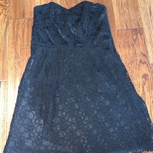 Express Strapless Lace Dress